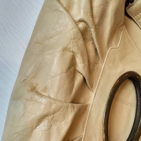 Hobo International Bags & Handbags for Women for sale - eBay Hobo International XL Leather Top Handle Vintage Purse Flap Cream Oversize